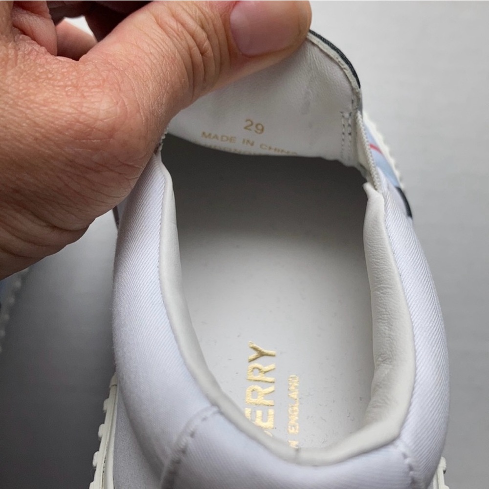 Burberry Striped Slip-On Sneakers - Picture 5 of 6